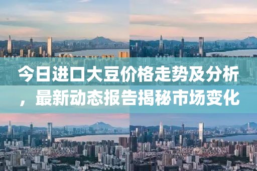 今日进口大豆价格走势及分析，最新动态报告揭秘市场变化