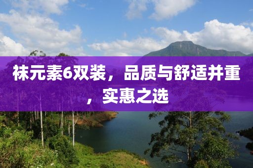 袜元素6双装，品质与舒适并重，实惠之选