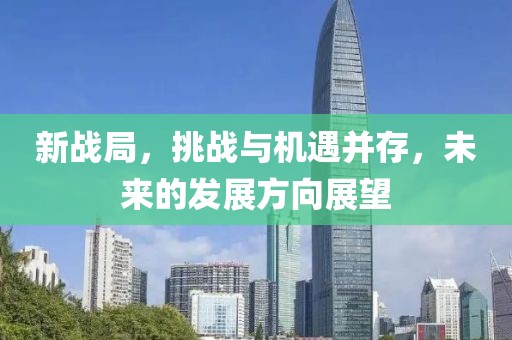 新战局，挑战与机遇并存，未来的发展方向展望