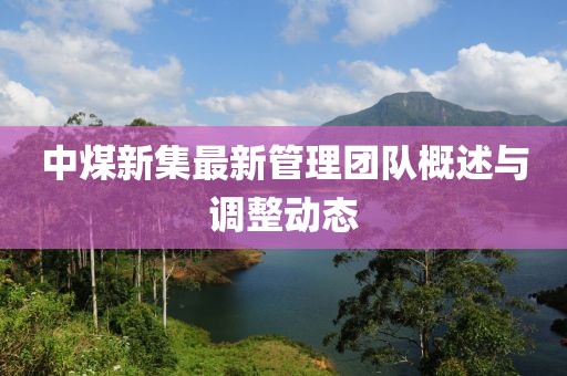 中煤新集最新管理团队概述与调整动态