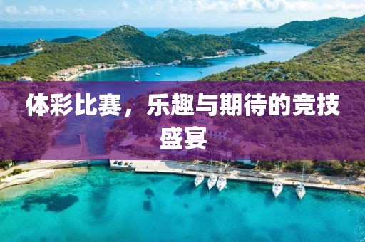 体彩比赛，乐趣与期待的竞技盛宴