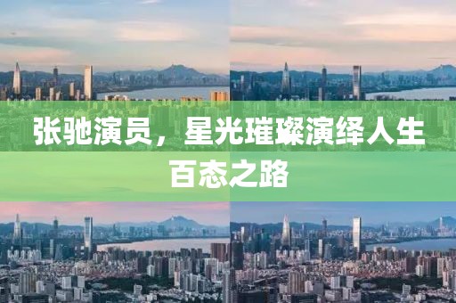 张驰演员，星光璀璨演绎人生百态之路