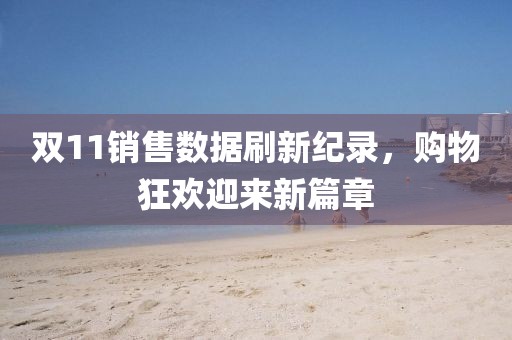 双11销售数据刷新纪录，购物狂欢迎来新篇章