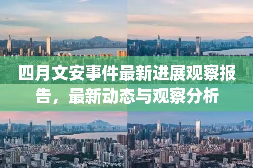 四月文安事件最新进展观察报告，最新动态与观察分析