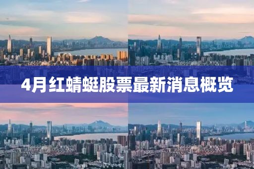 4月红蜻蜓股票最新消息概览
