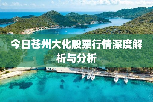今日苍州大化股票行情深度解析与分析