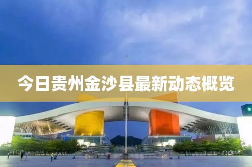 今日贵州金沙县最新动态概览