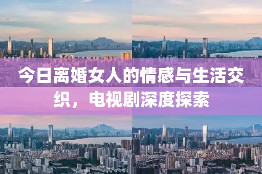 今日离婚女人的情感与生活交织，电视剧深度探索