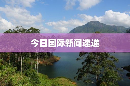 今日国际新闻速递