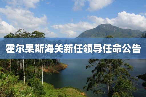 霍尔果斯海关新任领导任命公告