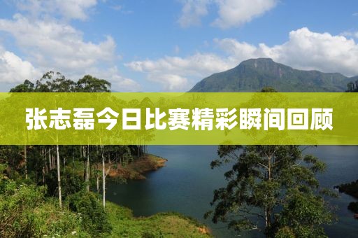 张志磊今日比赛精彩瞬间回顾