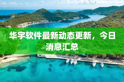 华宇软件最新动态更新，今日消息汇总
