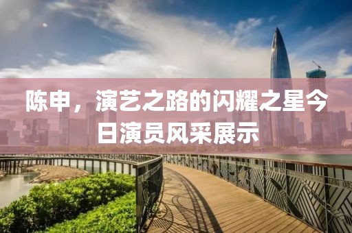 陈申，演艺之路的闪耀之星今日演员风采展示