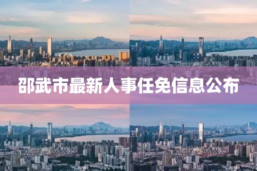 邵武市最新人事任免信息公布