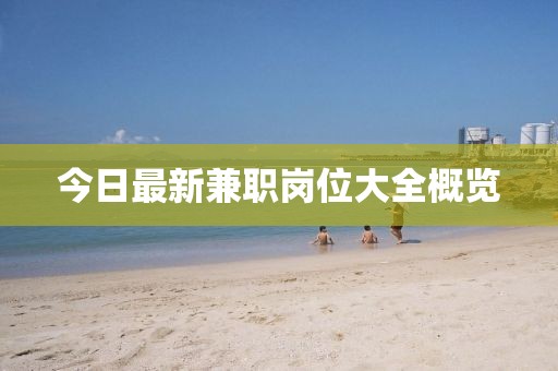 今日最新兼职岗位大全概览