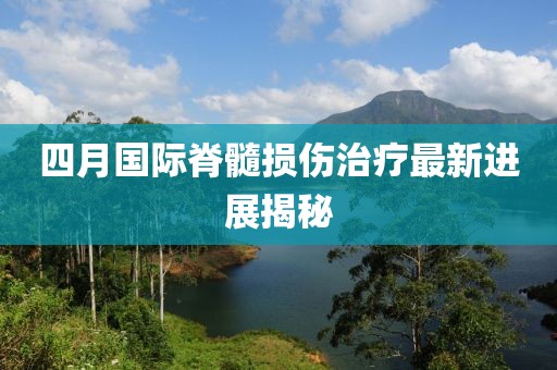 四月国际脊髓损伤治疗最新进展揭秘