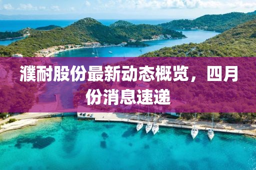 濮耐股份最新动态概览，四月份消息速递