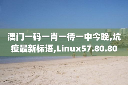 澳门一码一肖一待一中今晚,坑疫最新标语,Linux57.80.80