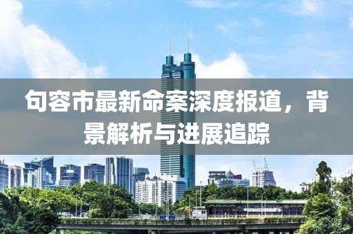 句容市最新命案深度报道，背景解析与进展追踪