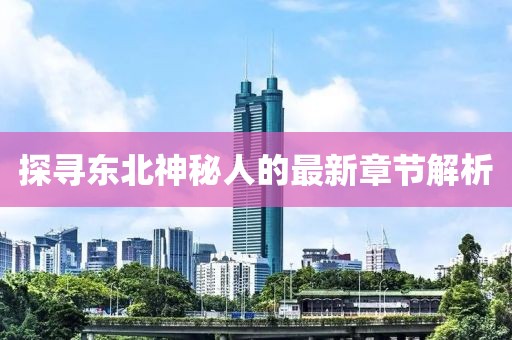 探寻东北神秘人的最新章节解析