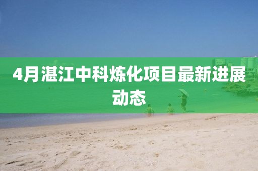 4月湛江中科炼化项目最新进展动态