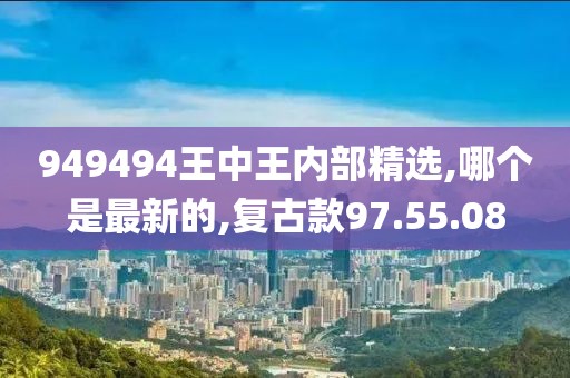 949494王中王内部精选,哪个是最新的,复古款97.55.08