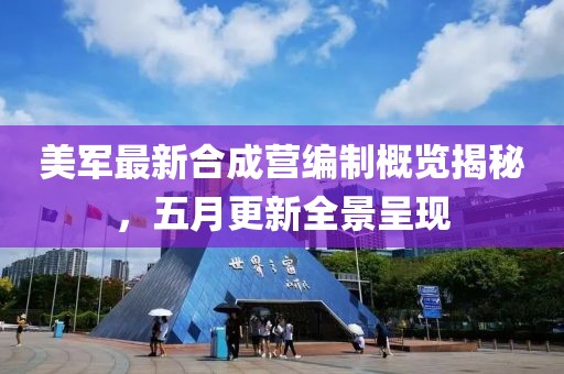 美军最新合成营编制概览揭秘，五月更新全景呈现