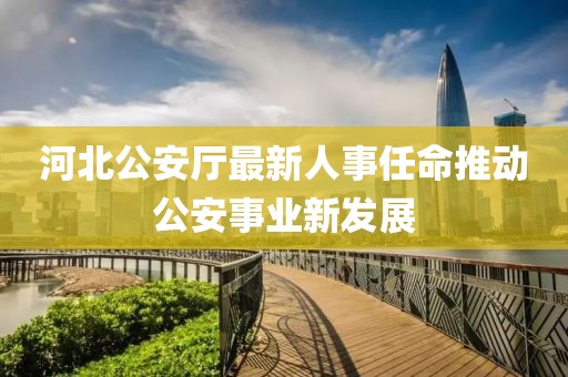 河北公安厅最新人事任命推动公安事业新发展