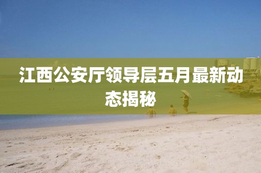 江西公安厅领导层五月最新动态揭秘