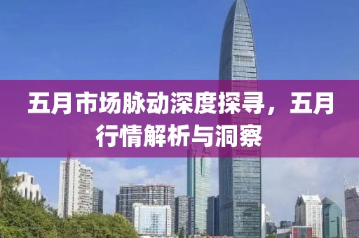 五月市场脉动深度探寻，五月行情解析与洞察
