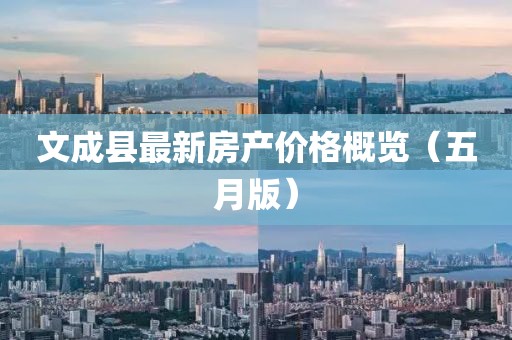 文成县最新房产价格概览（五月版）