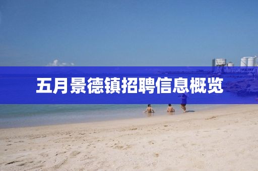 五月景德镇招聘信息概览