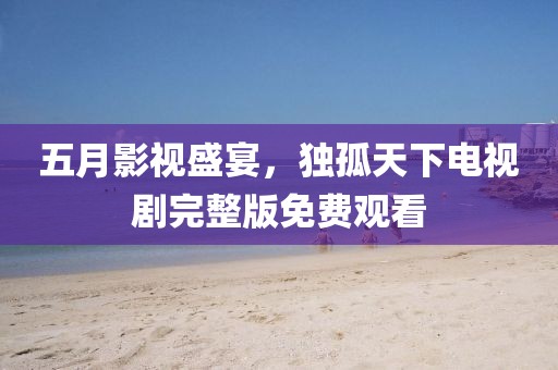 五月影视盛宴，独孤天下电视剧完整版免费观看