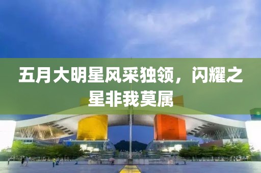 五月大明星风采独领，闪耀之星非我莫属