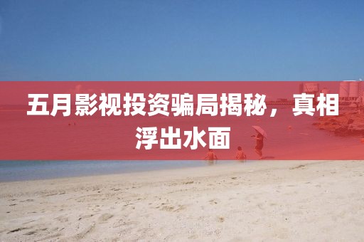 五月影视投资骗局揭秘，真相浮出水面