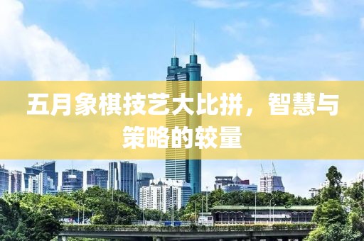 五月象棋技艺大比拼，智慧与策略的较量