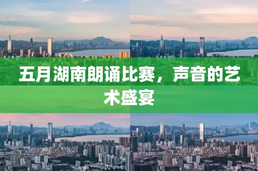 五月湖南朗诵比赛，声音的艺术盛宴