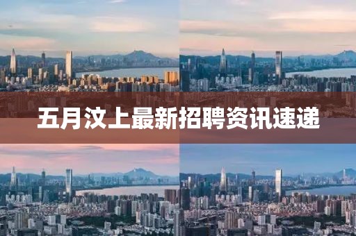 五月汶上最新招聘资讯速递
