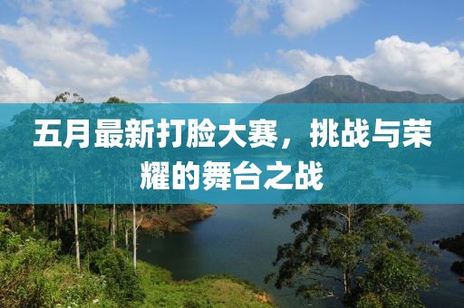 五月最新打脸大赛，挑战与荣耀的舞台之战
