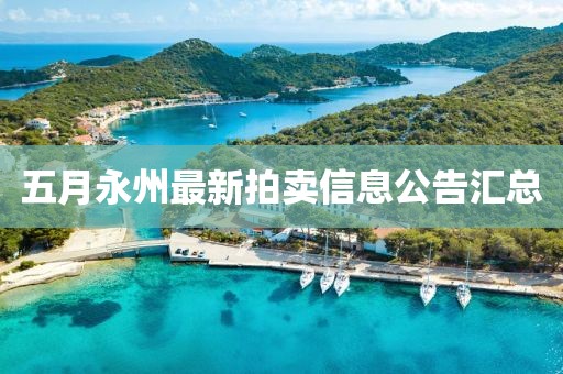 五月永州最新拍卖信息公告汇总