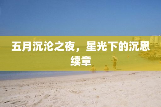 五月沉沦之夜，星光下的沉思续章