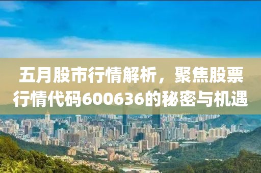 五月股市行情解析，聚焦股票行情代码600636的秘密与机遇