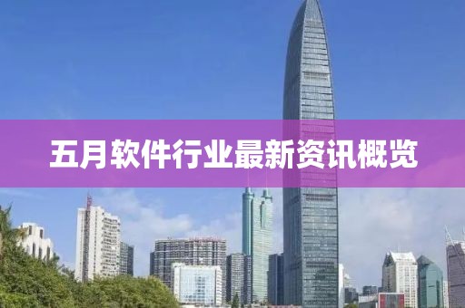 五月软件行业最新资讯概览