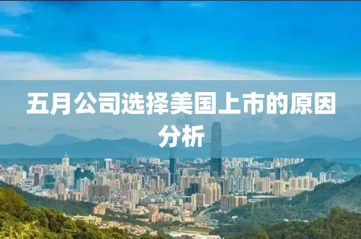五月公司选择美国上市的原因分析