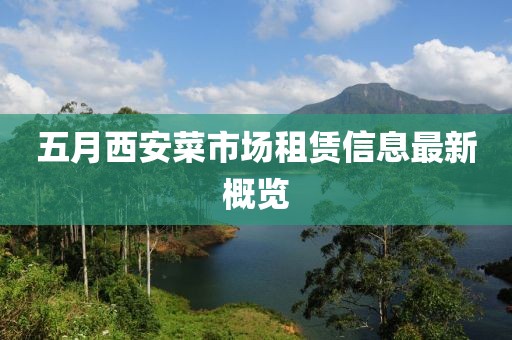 五月西安菜市场租赁信息最新概览