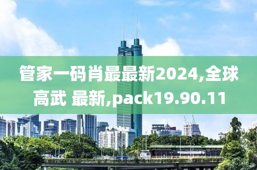 管家一码肖最最新2024,全球高武 最新,pack19.90.11