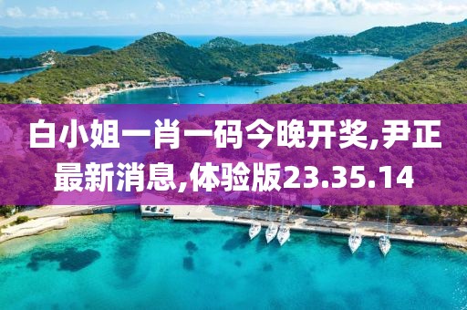 白小姐一肖一码今晚开奖,尹正最新消息,体验版23.35.14
