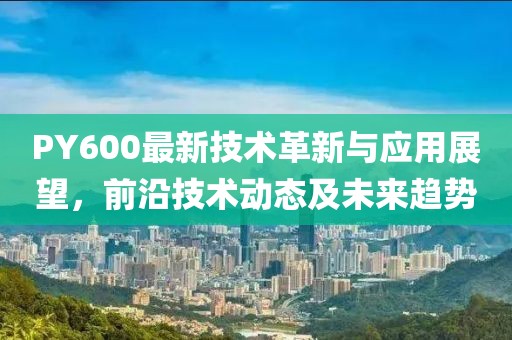 PY600最新技术革新与应用展望，前沿技术动态及未来趋势