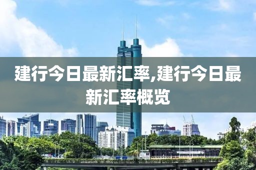 建行今日最新汇率,建行今日最新汇率概览