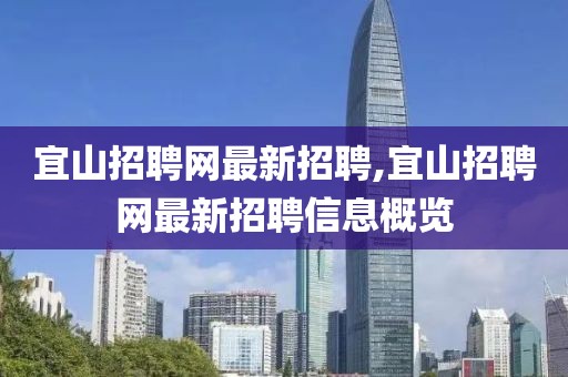 宜山招聘网最新招聘,宜山招聘网最新招聘信息概览